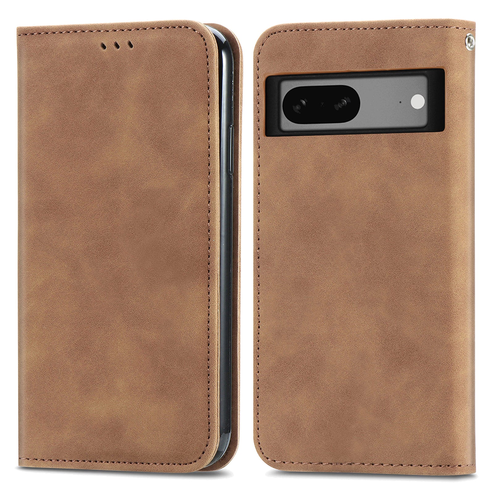 For Google Pixel 7a Magnetic Absorption Retro PU Leather Anti-drop Phone Cover with Card Slots Skin-touch Feeling Flip Phone Case Stand For Google Pixel 7a Magnetic Absorption Retro PU Leather Anti-drop Phone Cover with Card Slots Skin-touch Feeling Flip Phone Case Stand